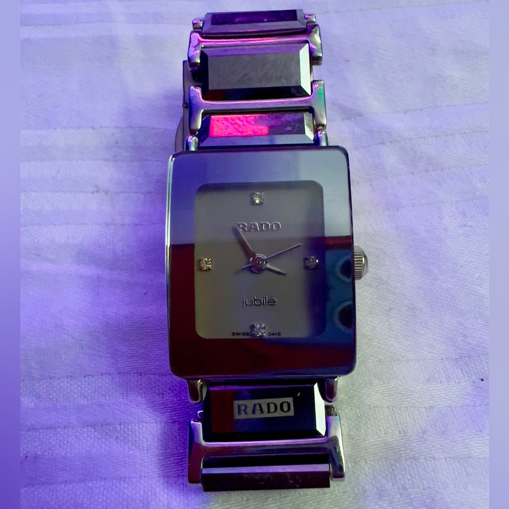Rado Jubilee High Tech Silver Ceramic Quartz Watch